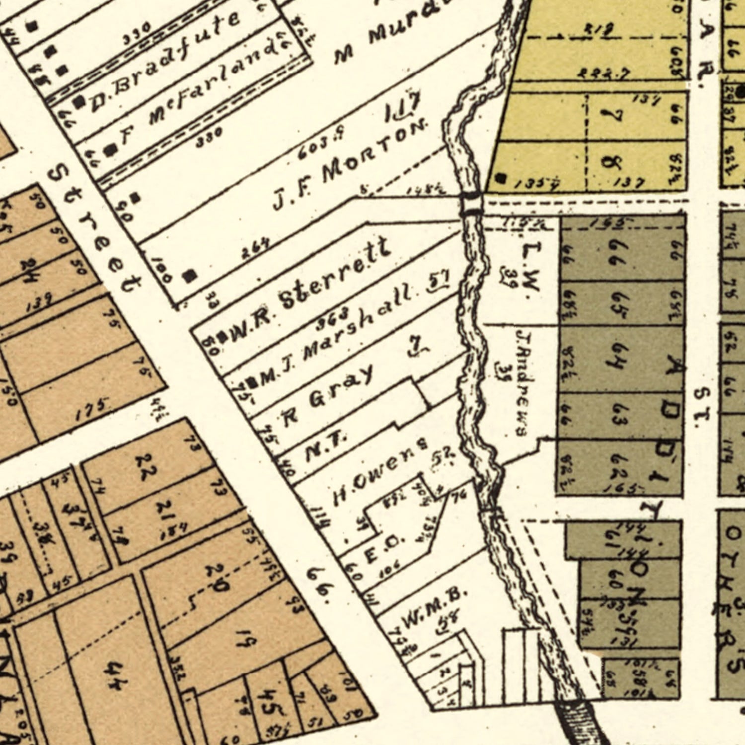Vintage Map of Cedarville, Ohio 1896