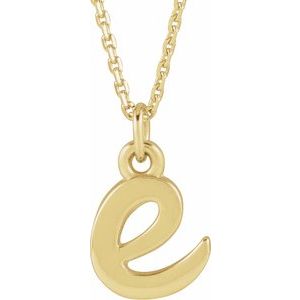 Petite Initial Necklace or Pendant