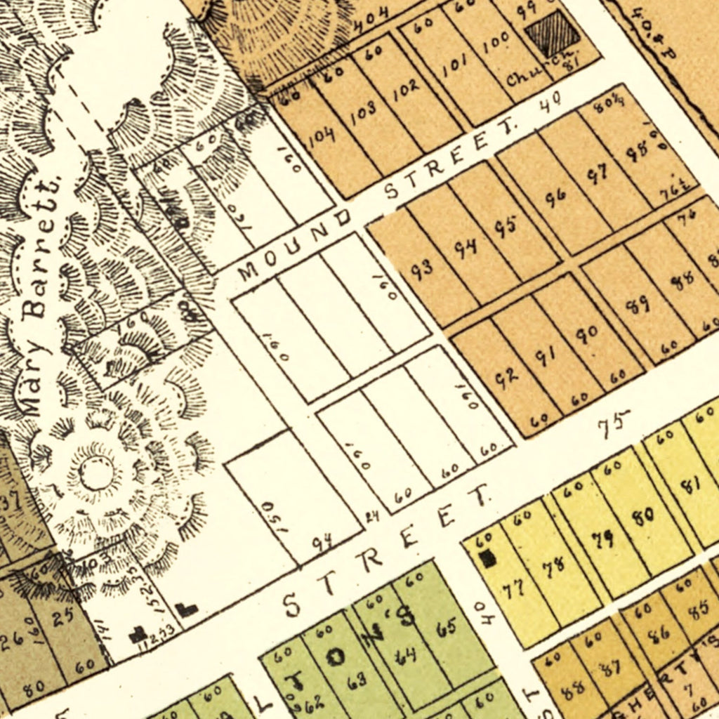 Vintage Map of Spring Valley, Ohio 1896