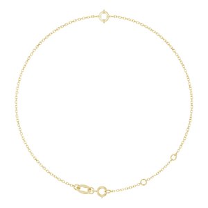 14K Yellow Gold 4 mm Round Solitaire 6 1/2-7 1/2" Bracelet Mounting – image 2