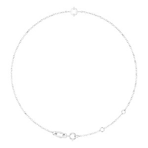 Platinum 4 mm Round Solitaire 6 1/2-7 1/2" Bracelet Mounting – image 2