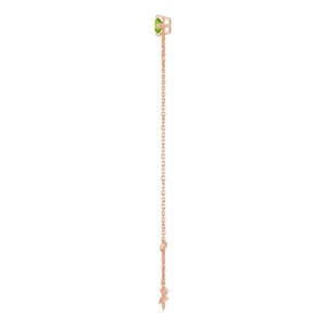 14K Rose Gold 4 mm Natural Peridot 6 1/2-7 1/2" Bracelet