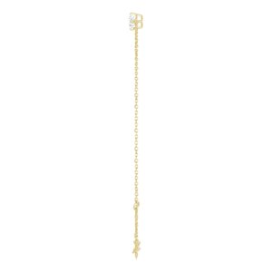14K Yellow Gold 4 mm Round Solitaire 6 1/2-7 1/2" Bracelet Mounting – image 5