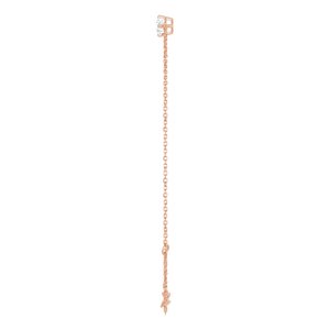 14K Rose Gold 4 mm Round Solitaire 6 1/2-7 1/2" Bracelet Mounting – image 5