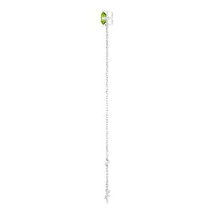 Sterling Silver 5 mm Natural Peridot 6 1/2-7 1/2" Bracelet – image 3