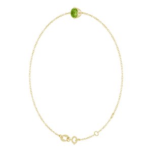 14K Yellow Gold 5 mm Natural Peridot 6 1/2-7 1/2" Bracelet