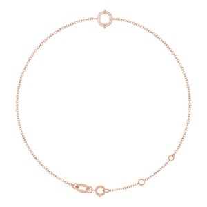14K Rose Gold 6 mm Round Solitaire 6 1/2-7 1/2" Bracelet Mounting – image 2