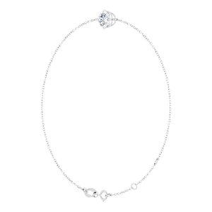 Platinum 6 mm Round Solitaire 6 1/2-7 1/2" Bracelet Mounting – image 3