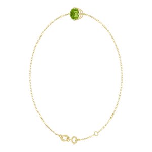 14K Yellow Gold 6 mm Natural Peridot 6 1/2-7 1/2" Bracelet – image 2