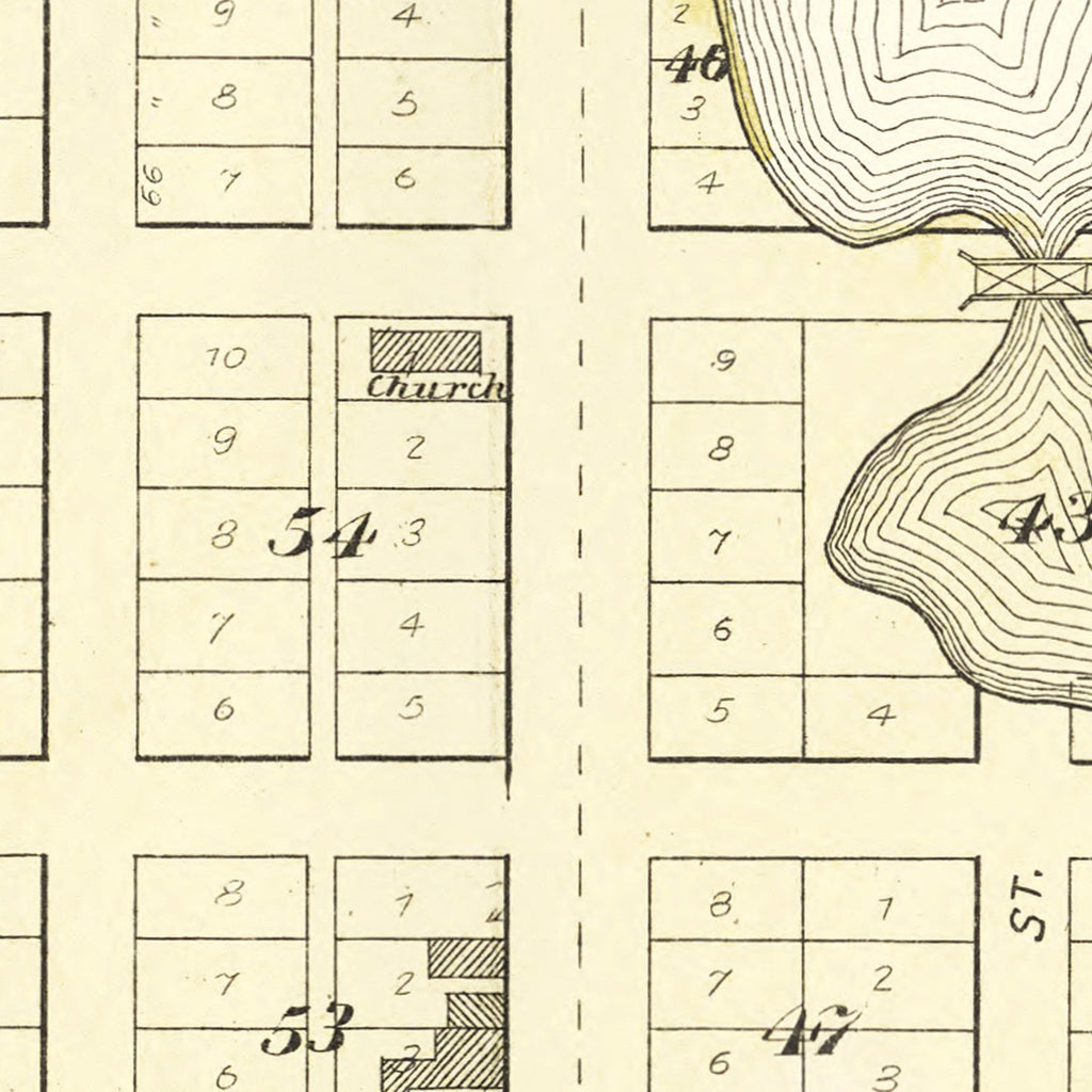 Vintage Map of Mondovi, Wisconsin 1896
