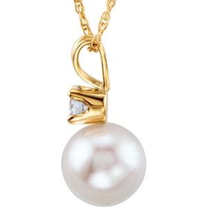 Accented Pearl Necklace