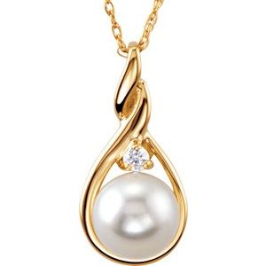 Accented Pearl Necklace