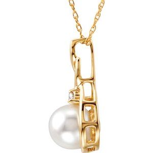 Accented Pearl Necklace