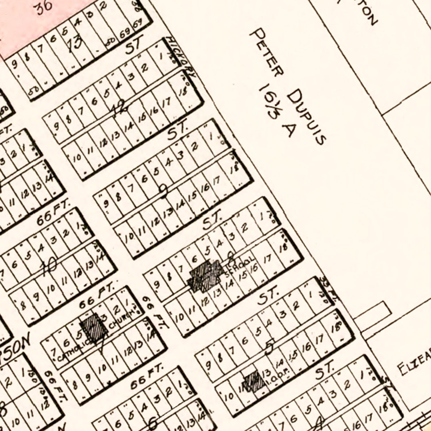 Vintage Map of Carrollton, Michigan 1896
