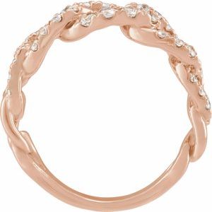 14K Rose Gold 1 CTW Lab-Grown Diamond Ring