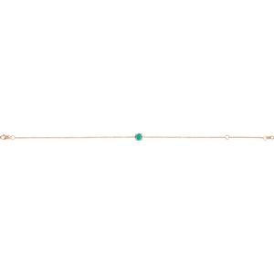 14K Rose Gold Lab-Grown Emerald  6 1/2-7-1/2" Bracelet – image 2
