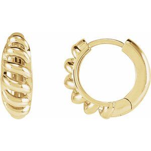 Rope Dome Hoop Earring