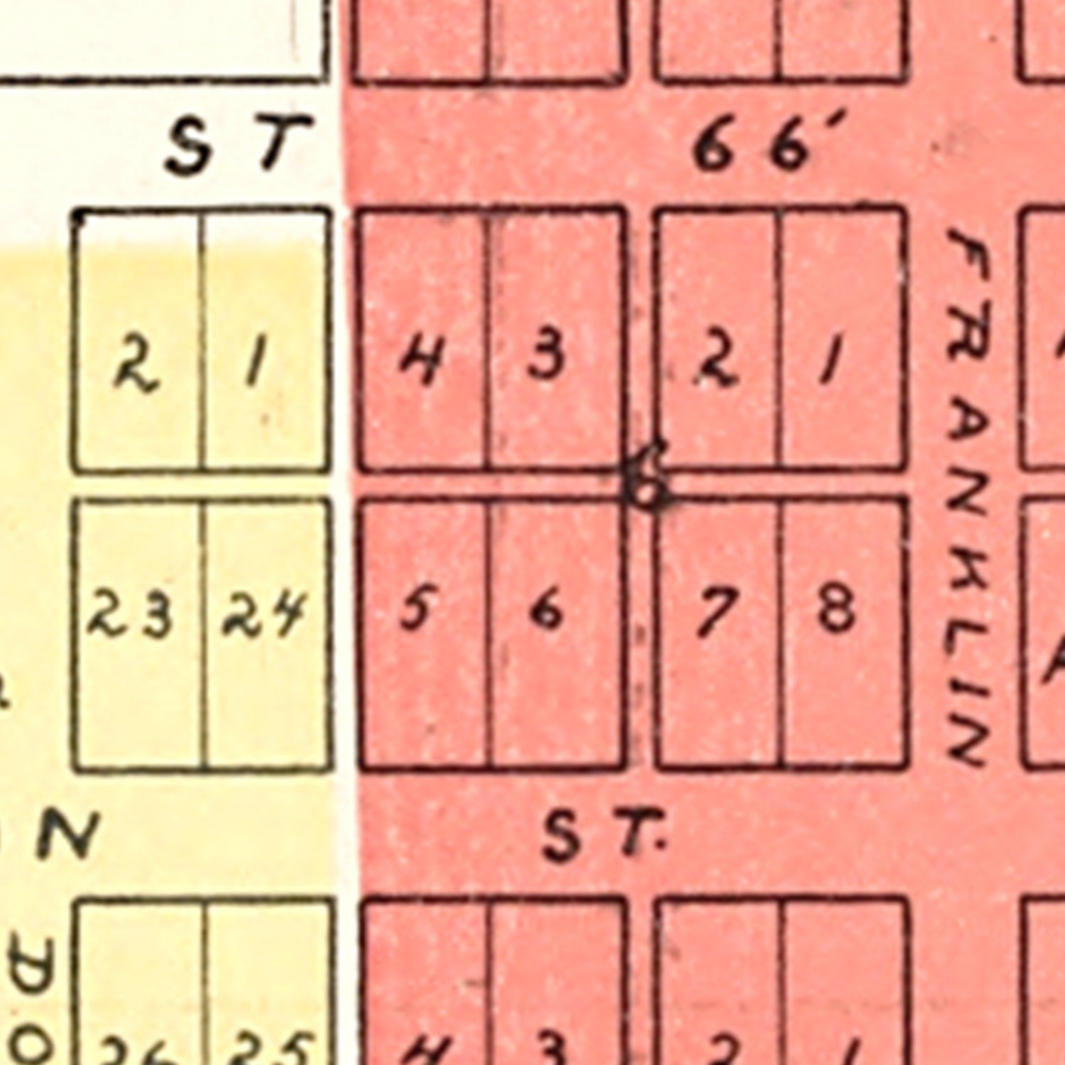 Vintage Map of Darlington, Indiana 1898