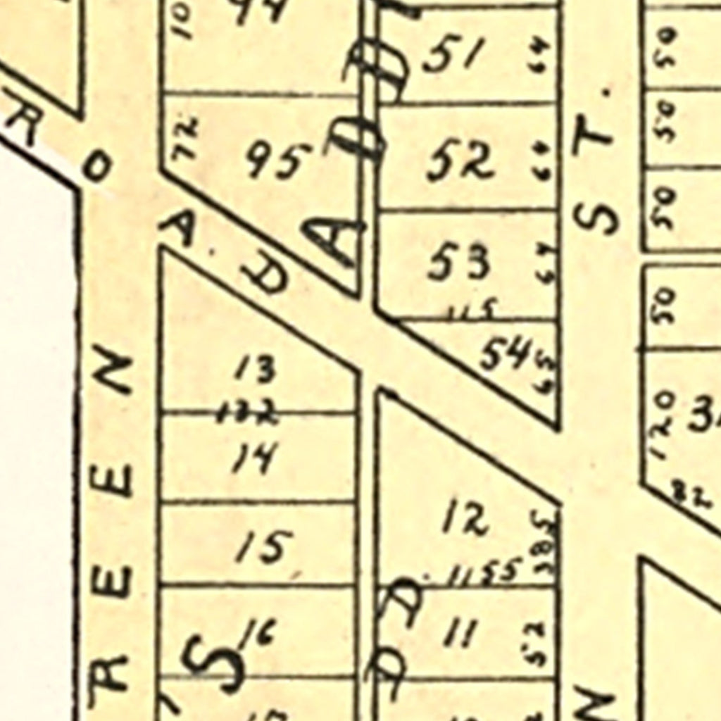 Vintage Map of New Ross, Indiana 1898