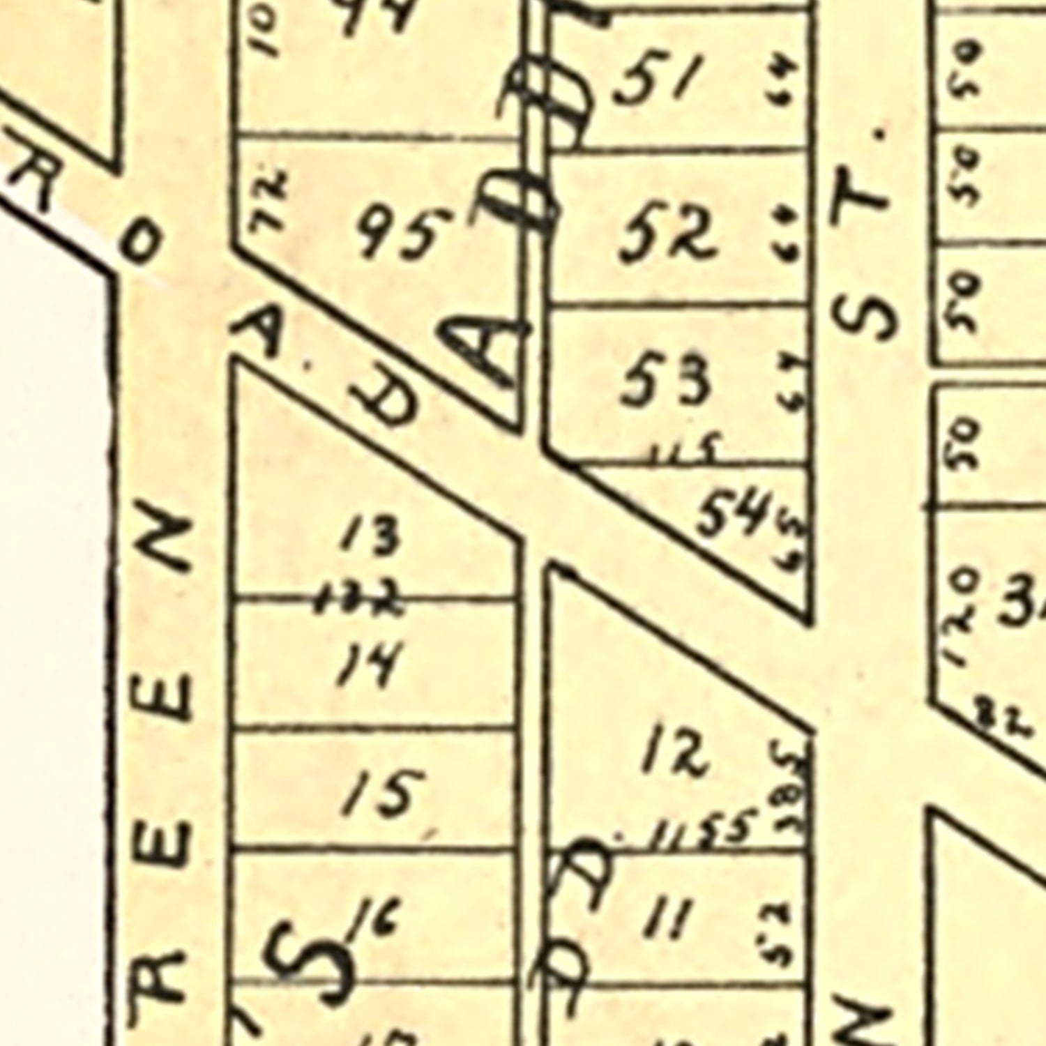 Vintage Map of New Ross, Indiana 1898