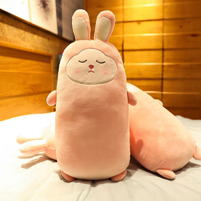 Plush Rabbit Pillow – Soft Stuffed Bunny Doll
