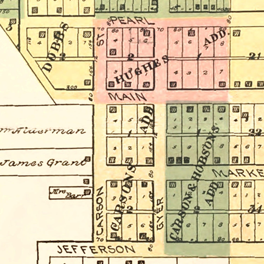 Vintage Map of Savannah, Missouri 1898