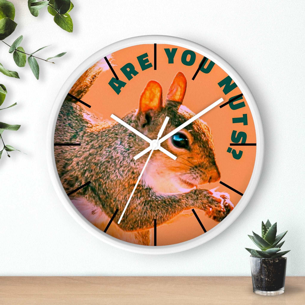 Are You Nuts? Squirrel Wall Clock