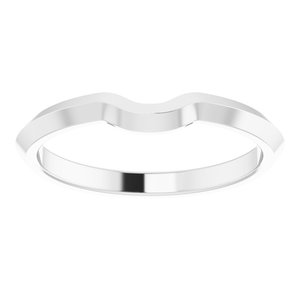 14K White Matching Band