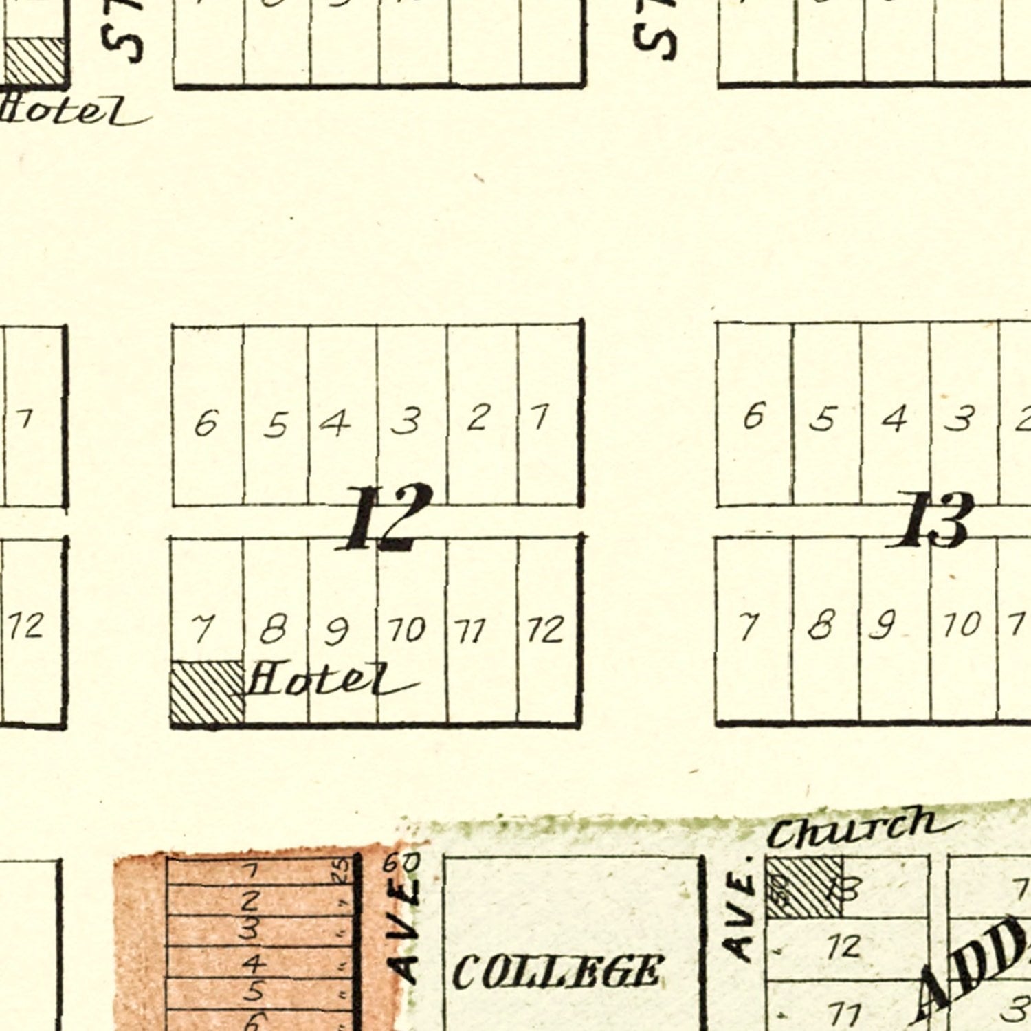 Vintage Map of Hartford, Kansas 1901