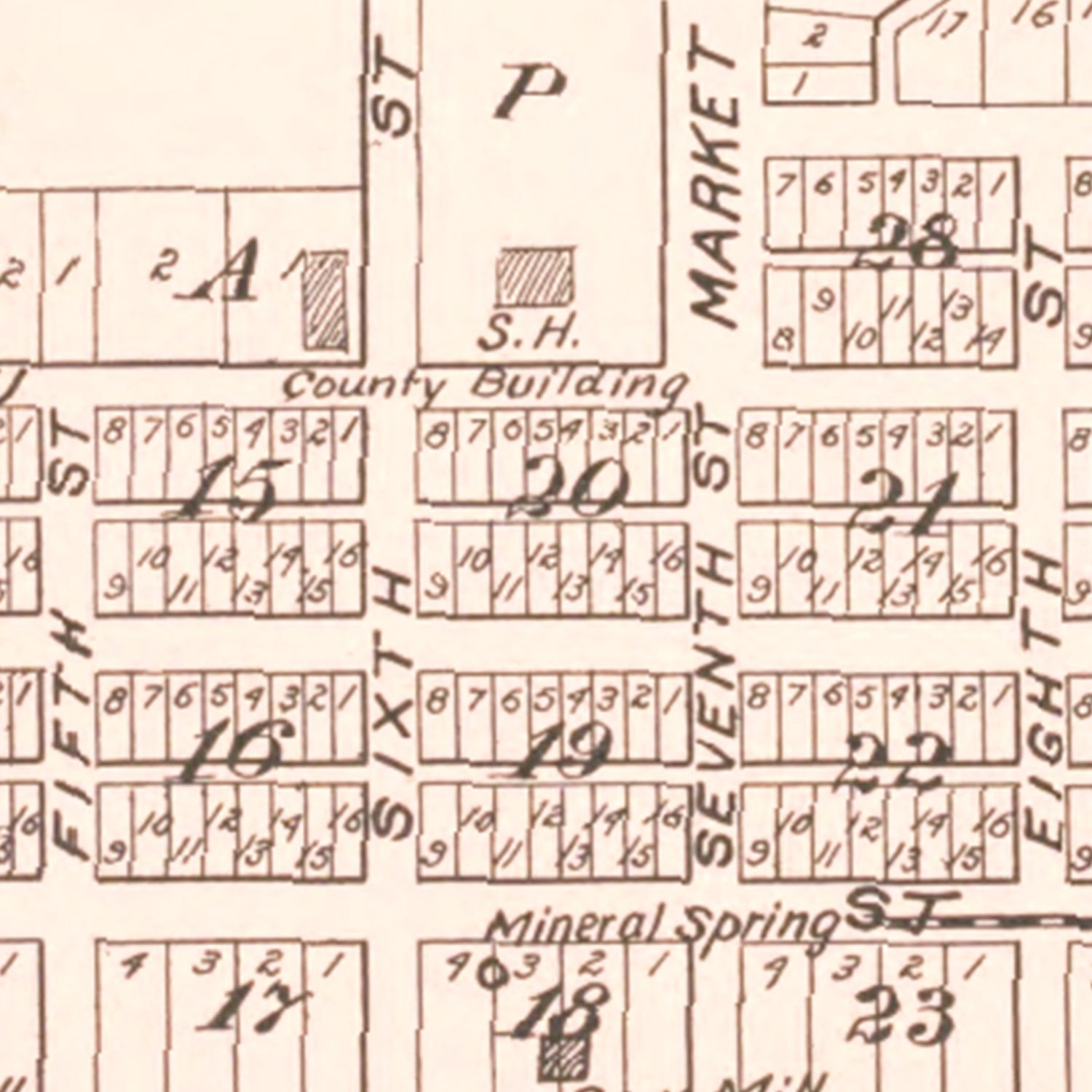 Vintage Map of Frankfort, Michigan 1901