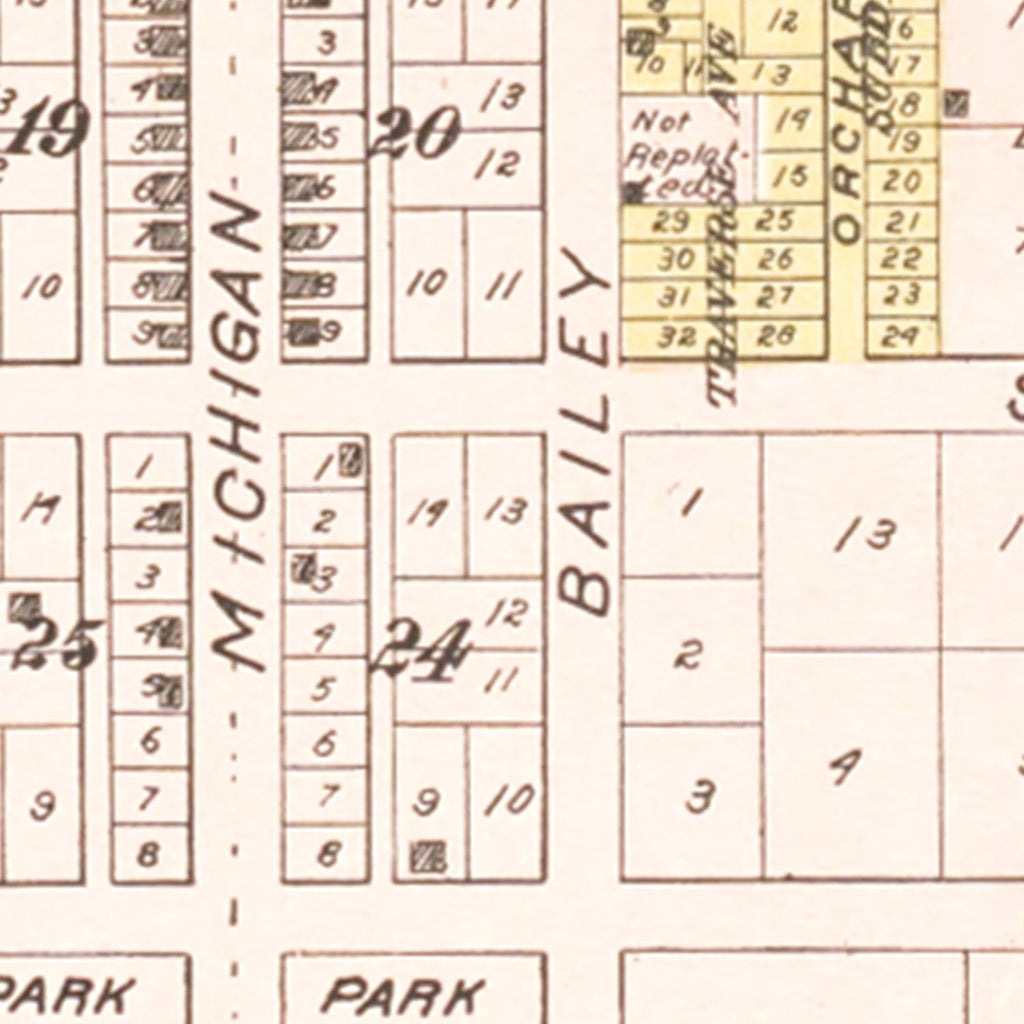 Vintage Map of Benzonia, Michigan 1901