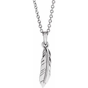 Feather Necklace or Pendant