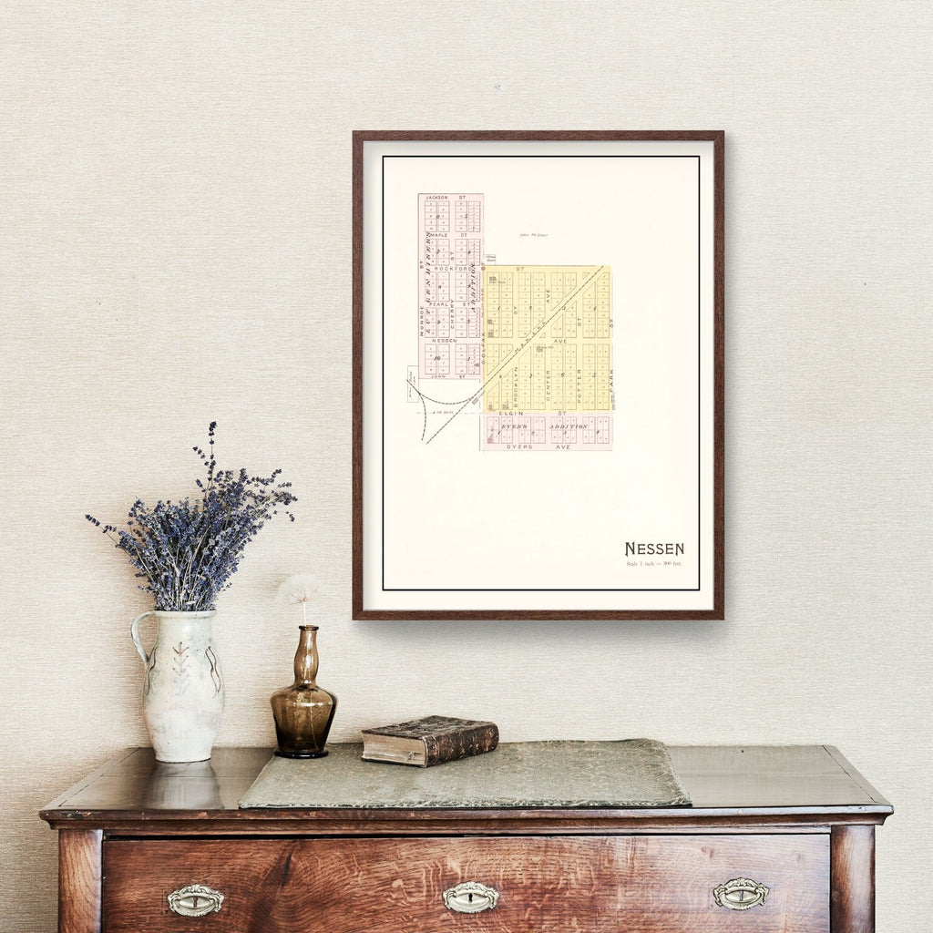 Vintage Map of Nessen, Michigan 1901