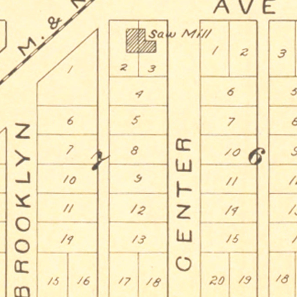 Vintage Map of Nessen, Michigan 1901