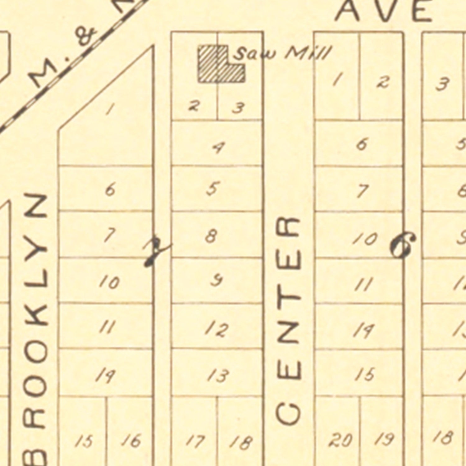 Vintage Map of Nessen, Michigan 1901