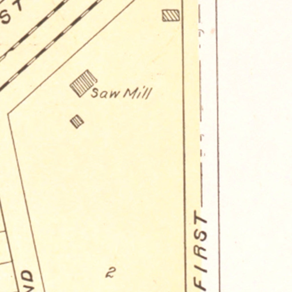 Vintage Map of Benden, Michigan 1901