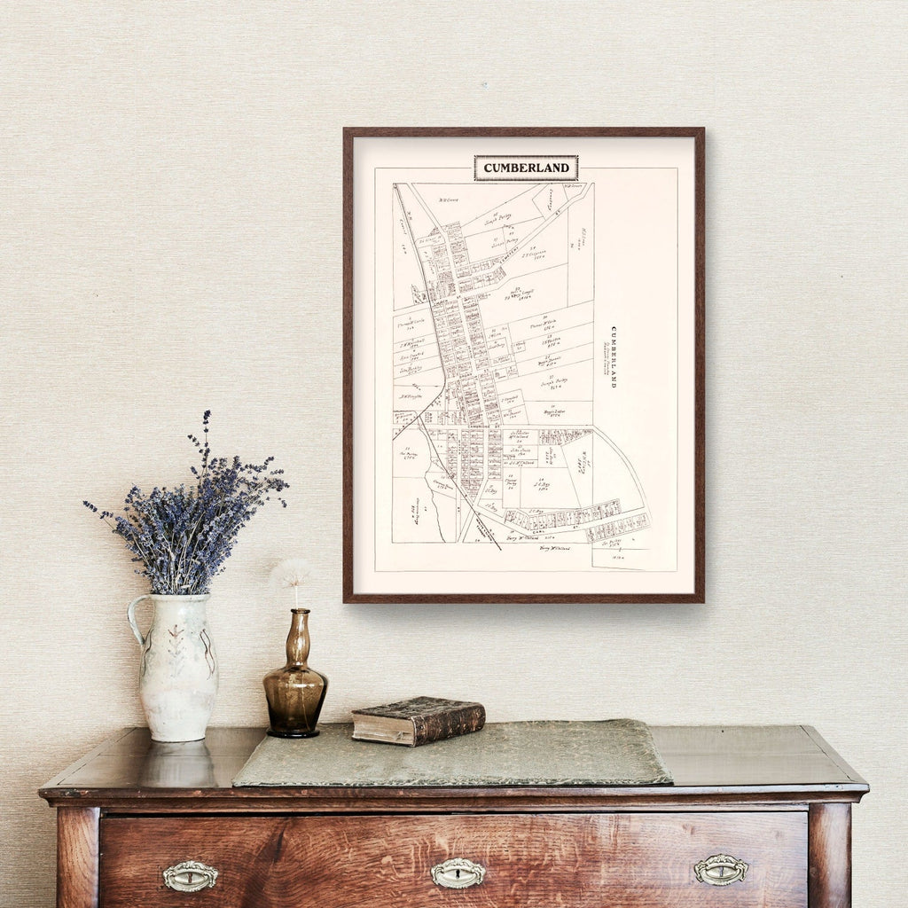 Vintage Map of Cumberland, Ohio 1902