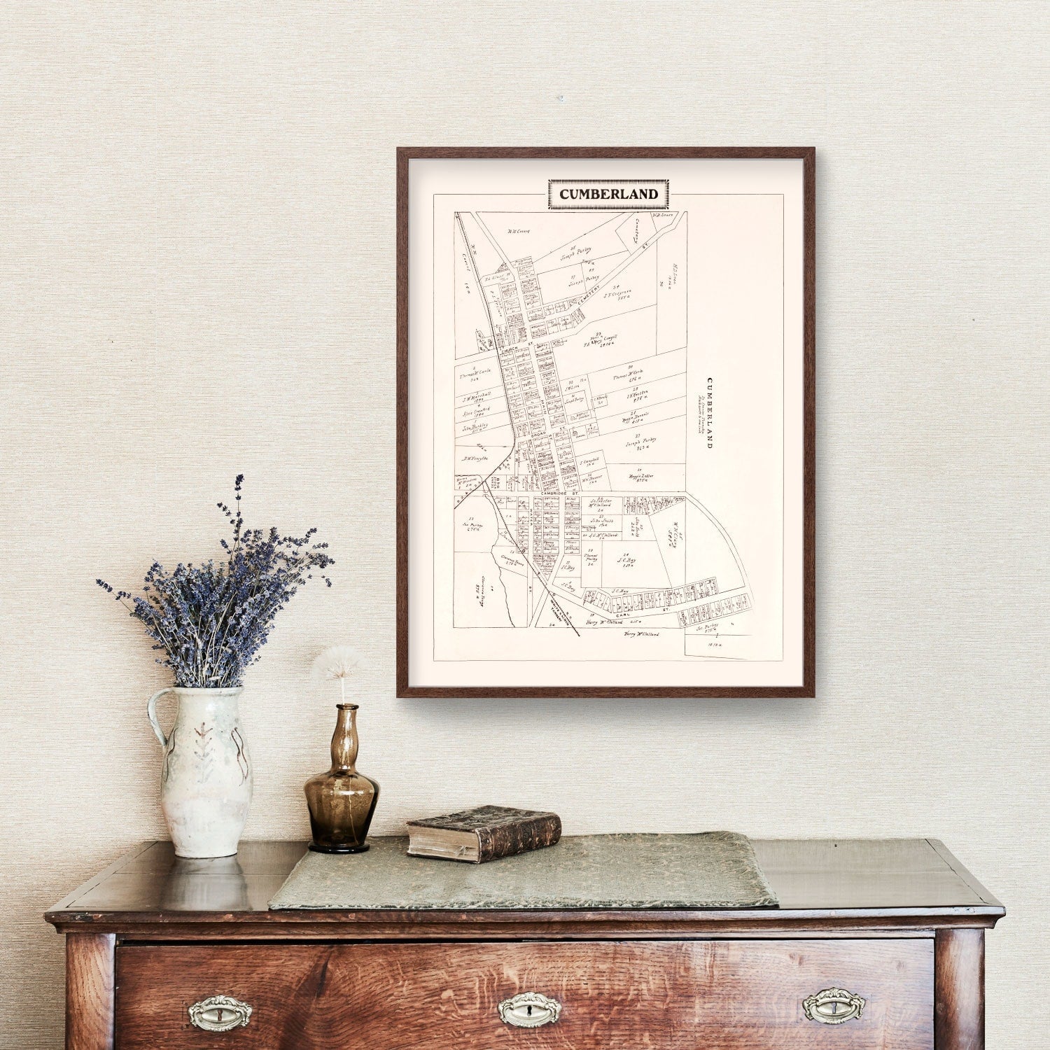 Vintage Map of Cumberland, Ohio 1902