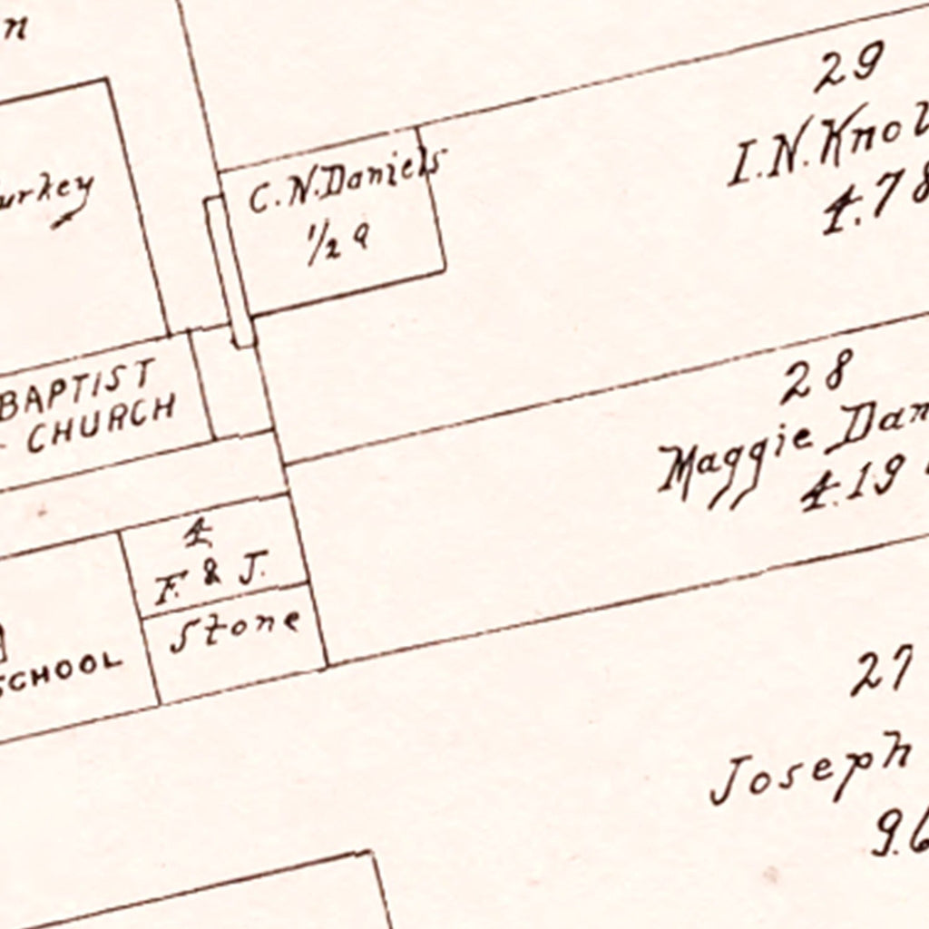 Vintage Map of Cumberland, Ohio 1902