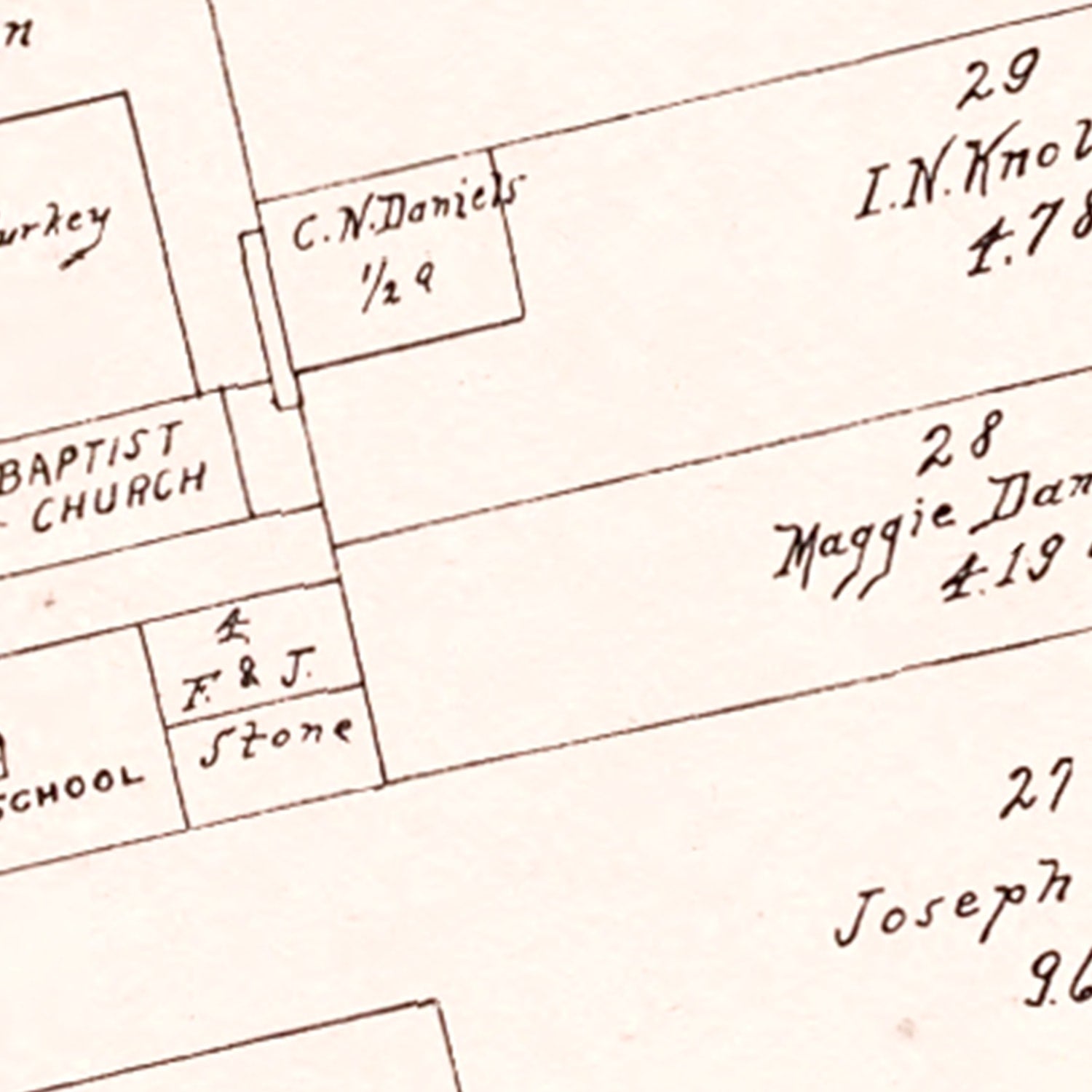 Vintage Map of Cumberland, Ohio 1902