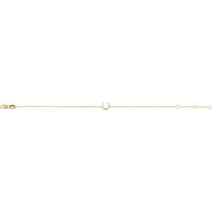14K Yellow Gold .04 CTW Natural Diamond Crescent Moon 6 1/2-7 1/2 Bracelet – image 2