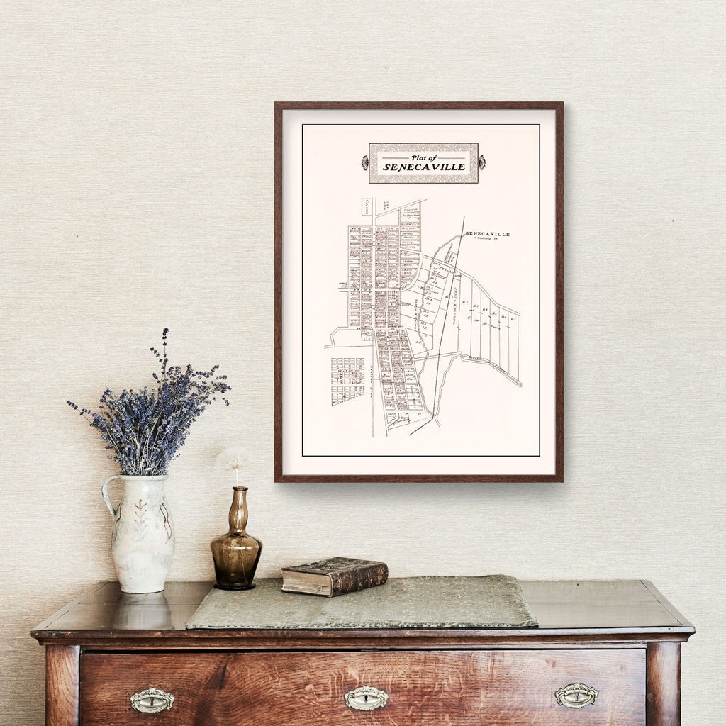 Vintage Map of Senecaville, Ohio 1902