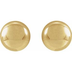 14K Yellow 4 mm Ball Earrings