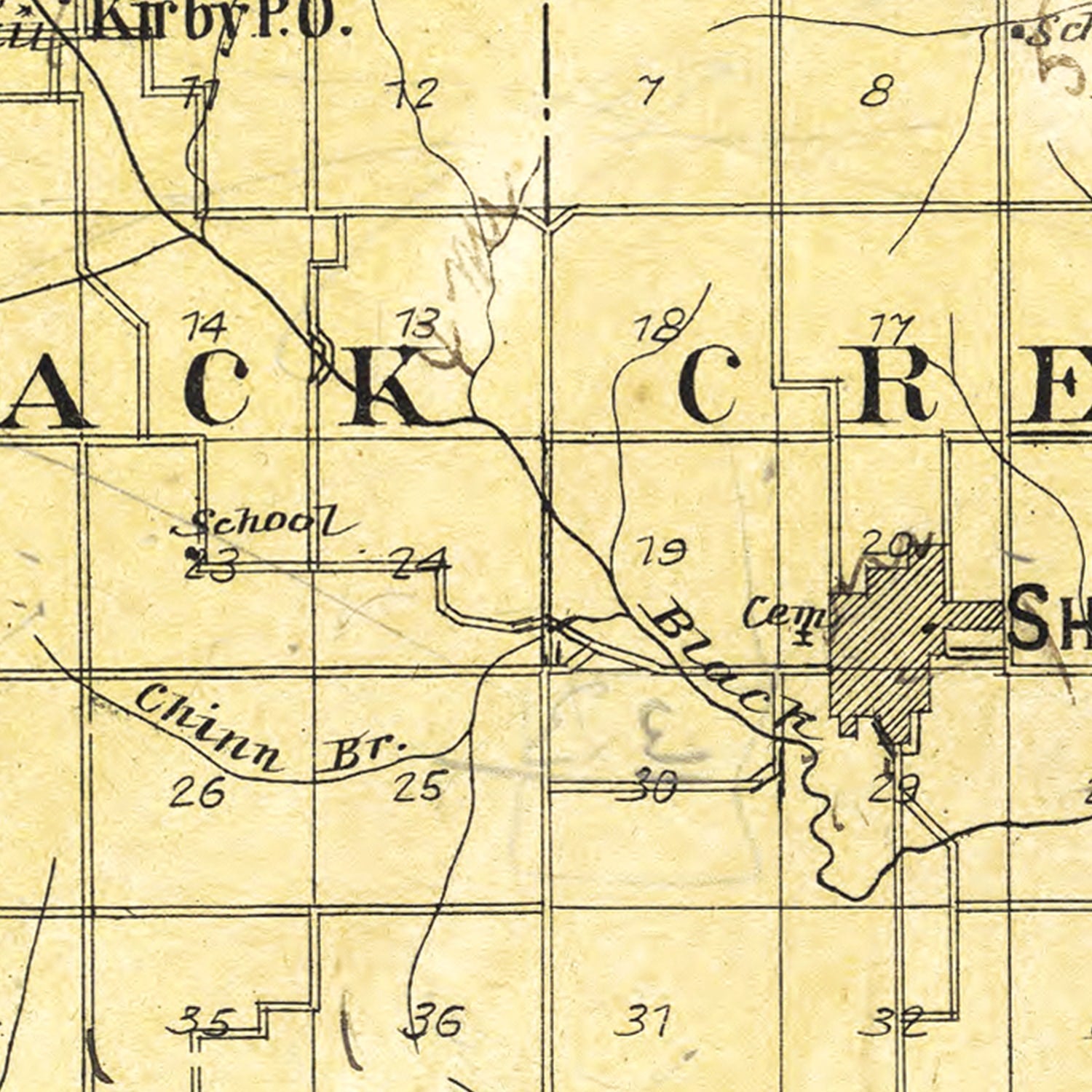 Vintage Map of Shelby County, Missouri 1902