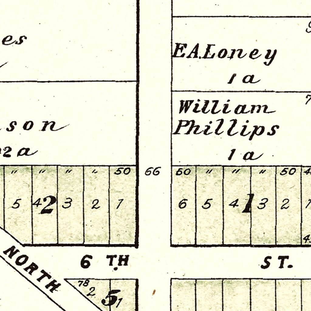 Vintage Map of Panama, Nebraska 1903