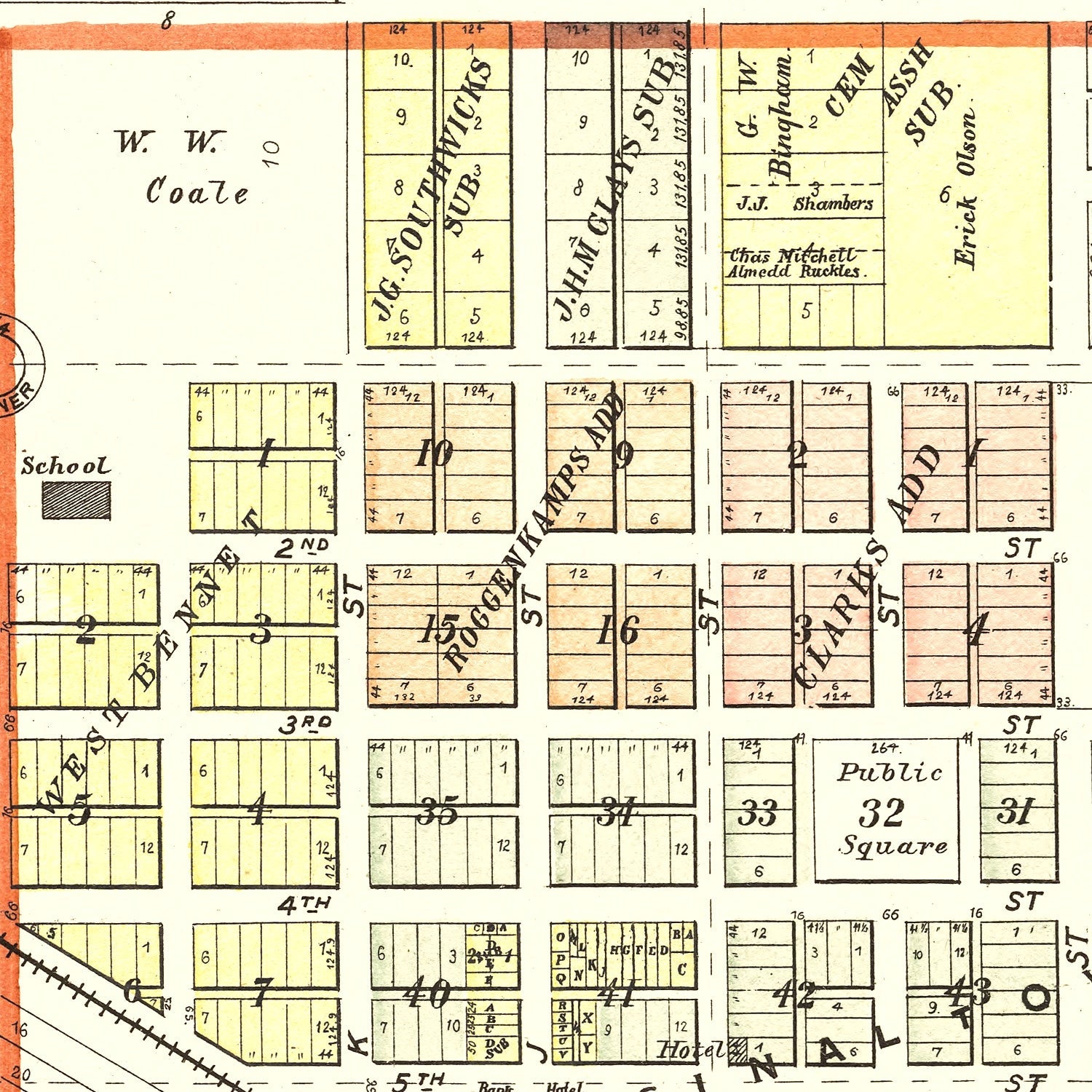 Vintage Map of Bennet, Nebraska 1903