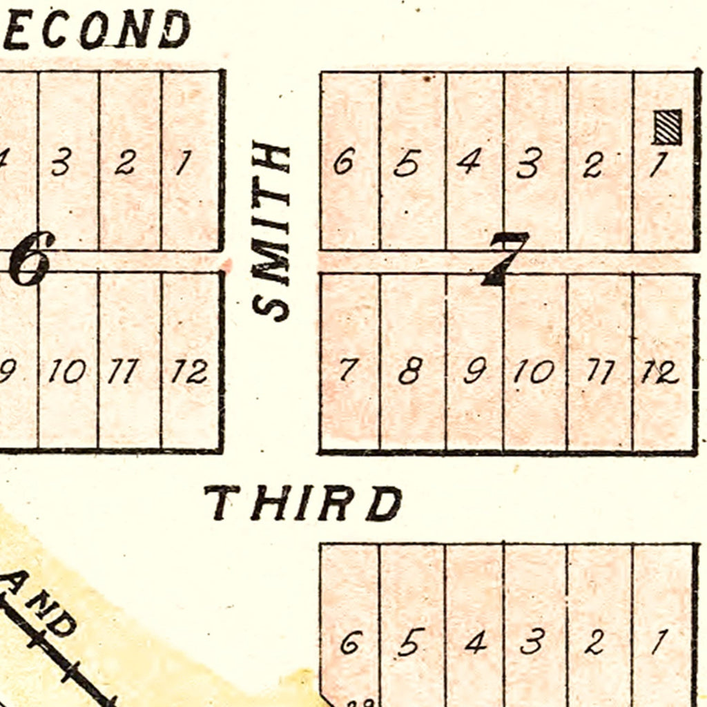 Vintage Map of Cheney, Nebraska 1903
