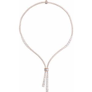 14K Rose Gold 26 1/5 CTW Lab-Grown Diamond 20" Necklace