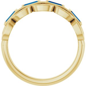 Chain Link Accented Ring