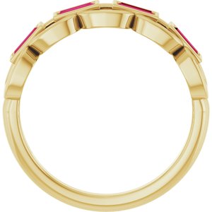 Chain Link Accented Ring